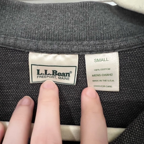 LL Bean Collared Long Sleeve Shirt - Picture 4 of 5
